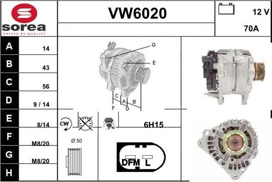 Sera VW6020 - Генератор avtolavka.club