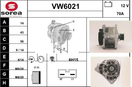 Sera VW6021 - Генератор avtolavka.club