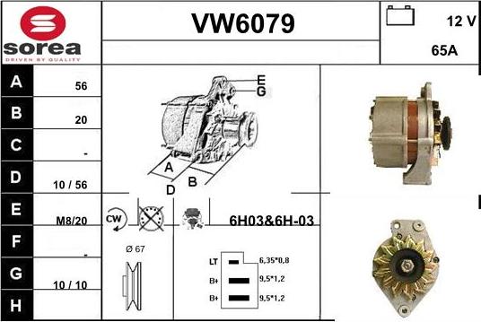 Sera VW6079 - Генератор avtolavka.club