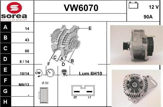 Sera VW6070 - Генератор avtolavka.club