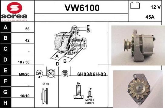 Sera VW6100 - Генератор avtolavka.club