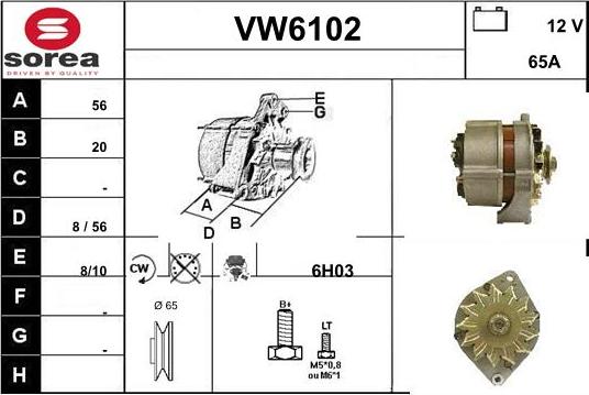 Sera VW6102 - Генератор avtolavka.club