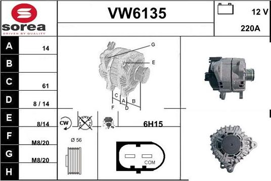 Sera VW6135 - Генератор avtolavka.club