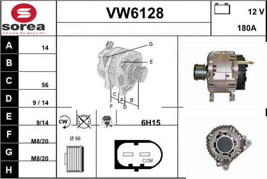 Sera VW6128 - Генератор avtolavka.club