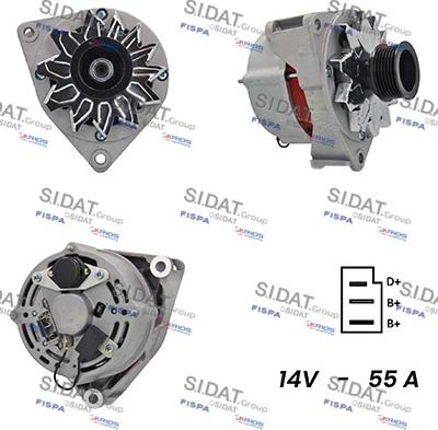 Sidat A12BH0548A2 - Генератор avtolavka.club