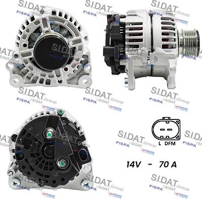 Sidat A12BH0839A2 - Генератор avtolavka.club