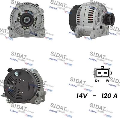 Sidat A12BH0835A2 - Генератор avtolavka.club