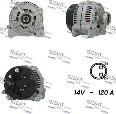 Sidat A12BH0838A2 - Генератор avtolavka.club