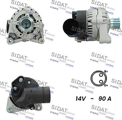 Sidat A12BH0380A2 - Генератор avtolavka.club