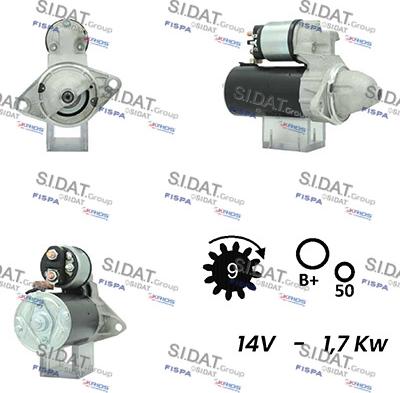 Sidat S12BH0533A2 - Стартер avtolavka.club