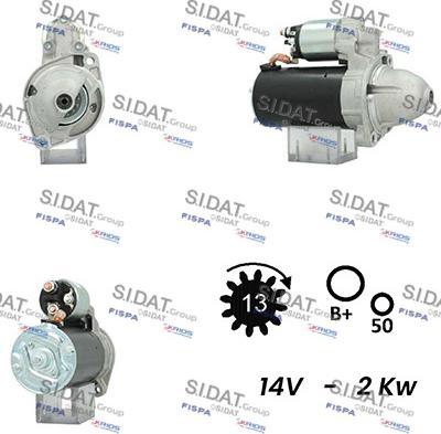 Sidat S12BH0680A2 - Стартер avtolavka.club