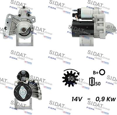 Sidat S12BH0076A2 - Стартер avtolavka.club