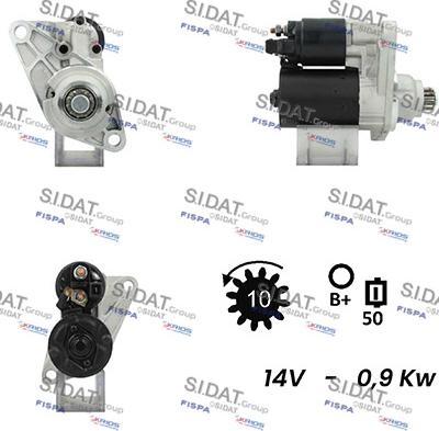 Sidat S12BH0176A2 - Стартер avtolavka.club