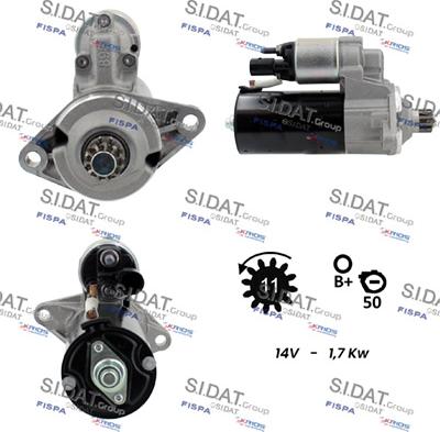 Sidat S12BH0350 - Стартер avtolavka.club