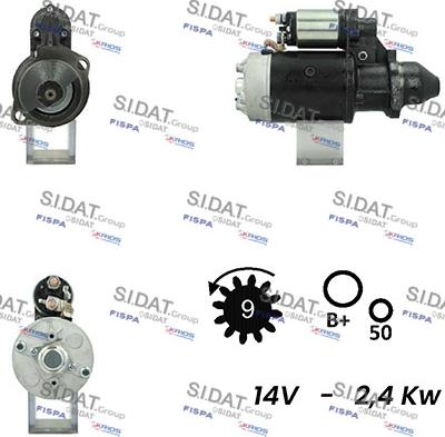 Sidat S12BH0383A2 - Стартер avtolavka.club