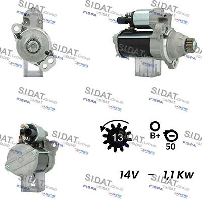 Sidat S12BH0254A2 - Стартер avtolavka.club