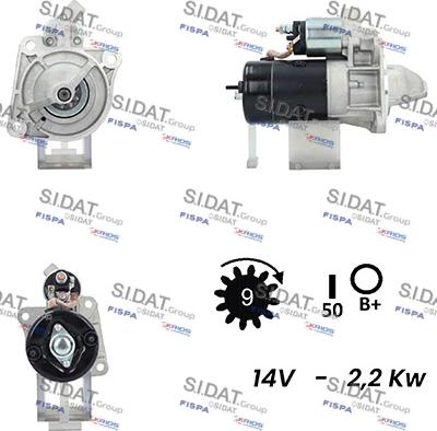 Sidat S12BH0262A2 - Стартер avtolavka.club