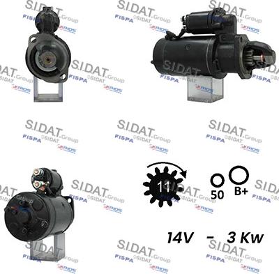 Sidat S12BH0731A2 - Стартер avtolavka.club