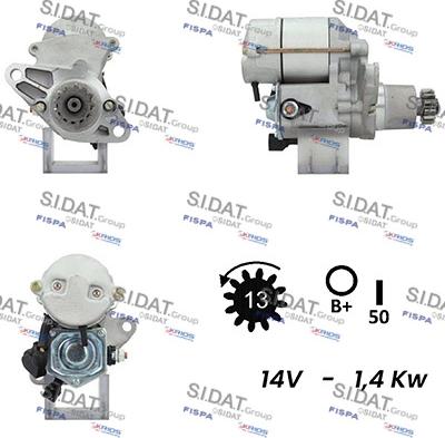 Sidat S12DE0586A2 - Стартер avtolavka.club