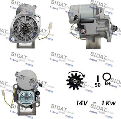 Sidat S12DE0536A2 - Стартер avtolavka.club