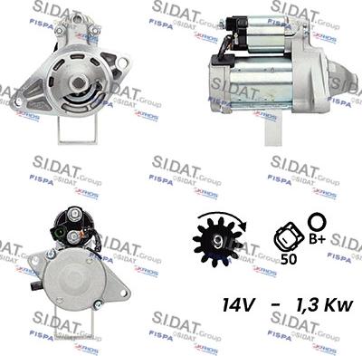 Sidat S12DE0068A2 - Стартер avtolavka.club