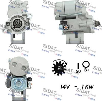 Sidat S12DE0158A2 - Стартер avtolavka.club