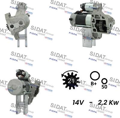 Sidat S12DE0345A2 - Стартер avtolavka.club