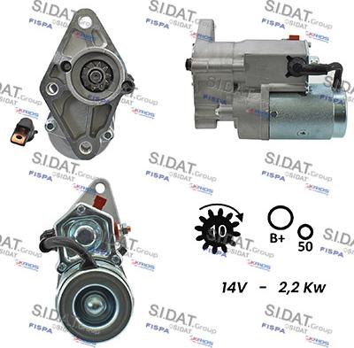 Sidat S12DE0347A2 - Стартер avtolavka.club