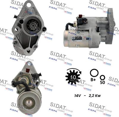 Sidat S12DE0347 - Стартер avtolavka.club