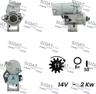 Sidat S12DE0300A2 - Стартер avtolavka.club