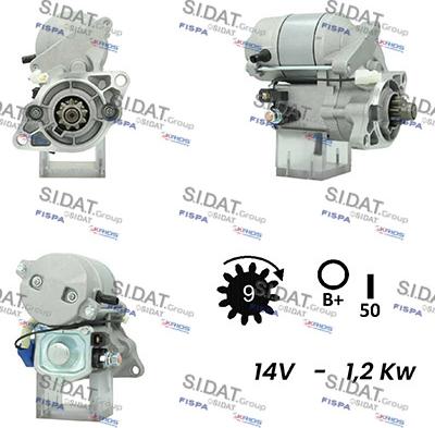 Sidat S12DE0719A2 - Стартер avtolavka.club