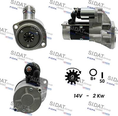 Sidat S12HT0034A2 - Стартер avtolavka.club