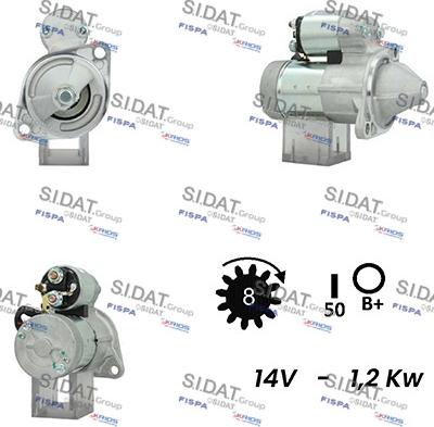 Sidat S12HT0399A2 - Стартер avtolavka.club