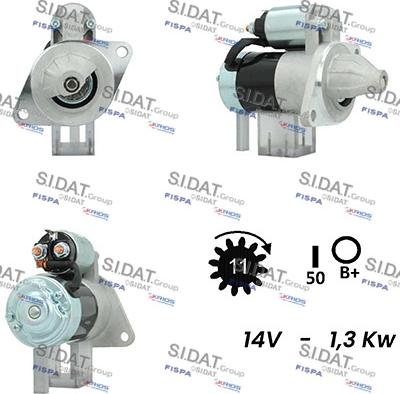 Sidat S12HT0310A2 - Стартер avtolavka.club