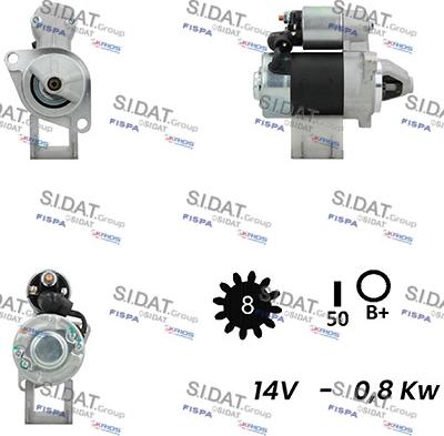 Sidat S12HT0764 - Стартер avtolavka.club