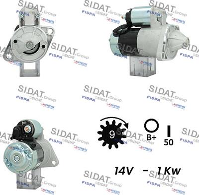 Sidat S12HT0766A2 - Стартер avtolavka.club