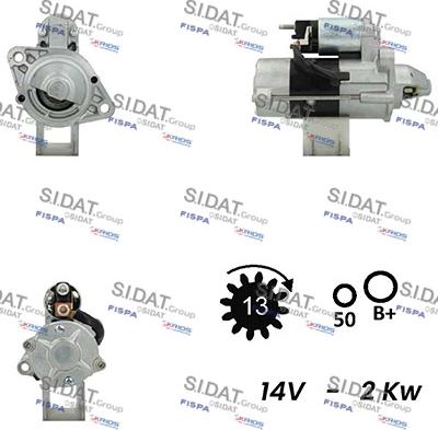 Sidat S12MH0405 - Стартер avtolavka.club