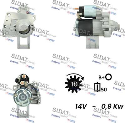 Sidat S12MH0076 - Стартер avtolavka.club