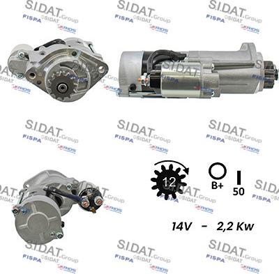 Sidat S12MH0162A2 - Стартер avtolavka.club