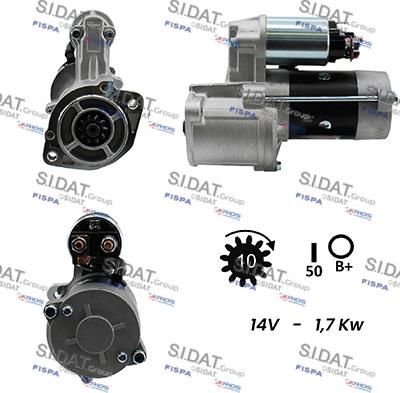 Sidat S12MH0130A2 - Стартер avtolavka.club