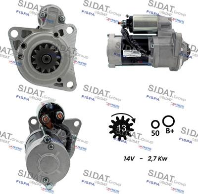 Sidat S12MH0877A2 - Стартер avtolavka.club