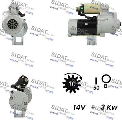 Sidat S12MH0326A2 - Стартер avtolavka.club