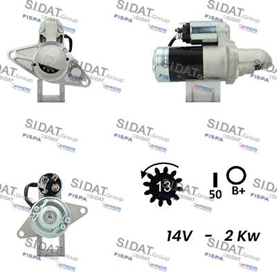 Sidat S12MH0323A2 - Стартер avtolavka.club