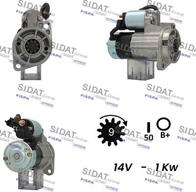 Sidat S12MH0217A2 - Стартер avtolavka.club