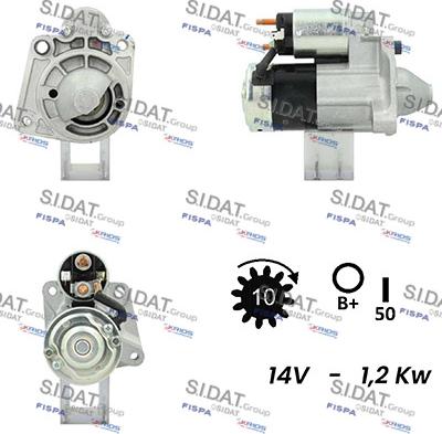 Sidat S12MH0752 - Стартер avtolavka.club