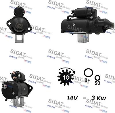 Sidat S12ML0683A2 - Стартер avtolavka.club