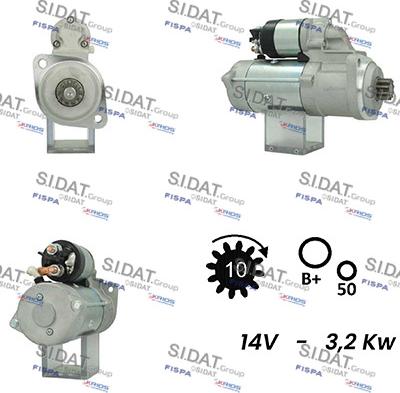 Sidat S12ML0709 - Стартер avtolavka.club