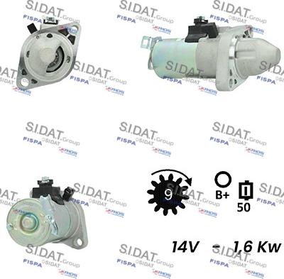 Sidat S12MT0517A2 - Стартер avtolavka.club