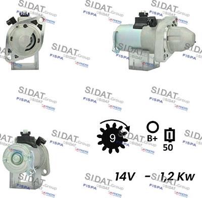 Sidat S12MT0524A2 - Стартер avtolavka.club