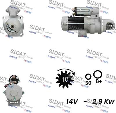 Sidat S12NK0355A2 - Стартер avtolavka.club